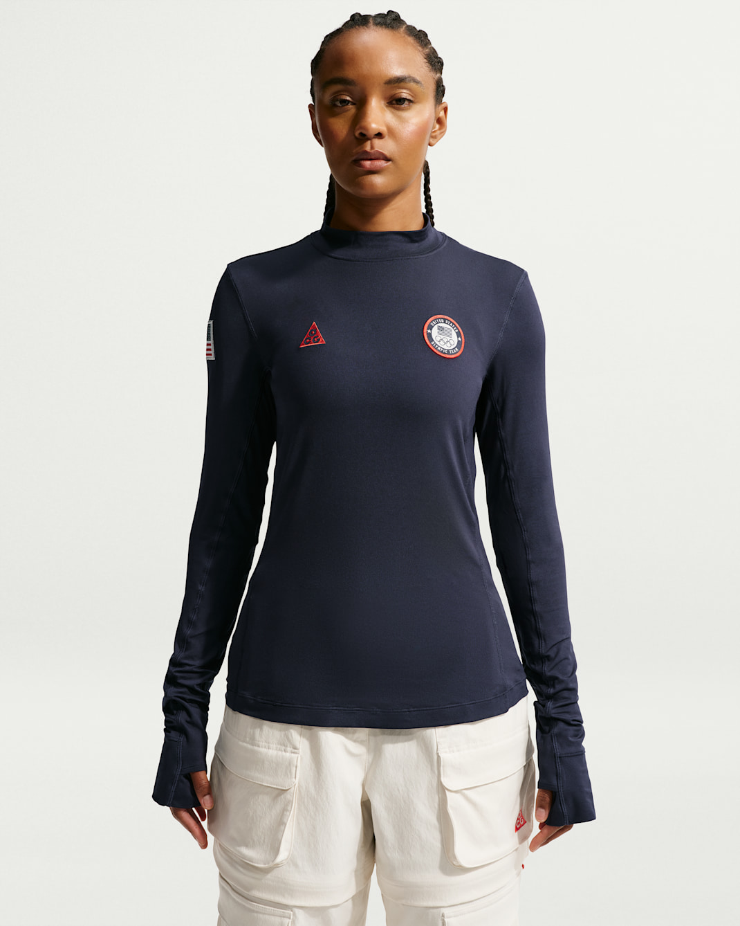Nike ACG x Team USA Women's Dri-FIT ADV UV Top - Obsidian/Chile Red