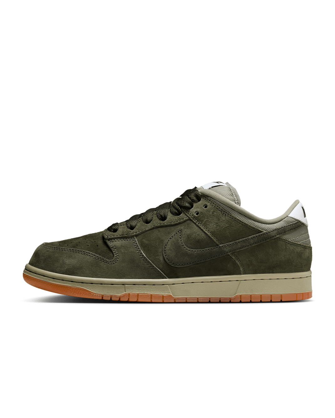 Nike SB Dunk Low Pro B Skate Shoes - Sequoia/Light Army/White/Sequoia