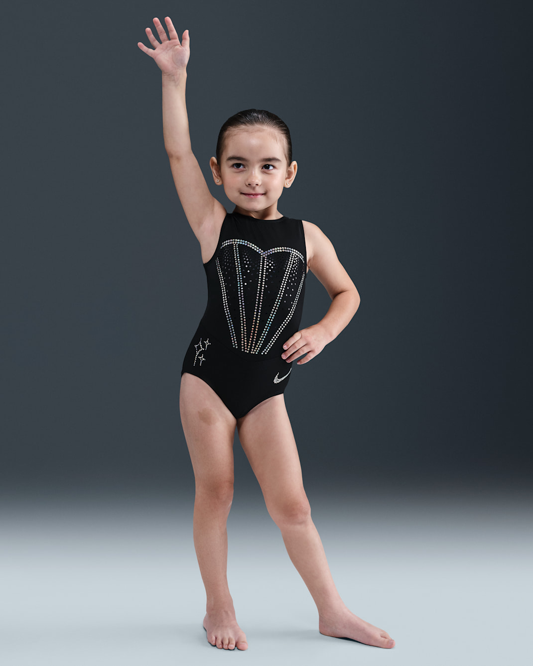 Nike Gymnastics Skye Blakely 2025 U.S. Championships Midnight Replica Leotard - Black