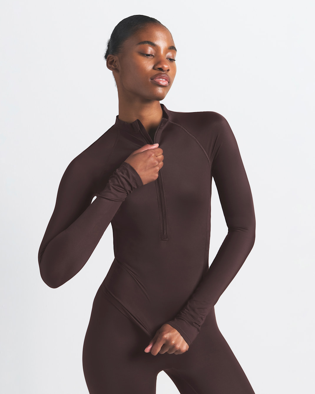 NikeSKIMS Shine Women's Long-Sleeve Half-Zip Top - NSKM PHOENIX