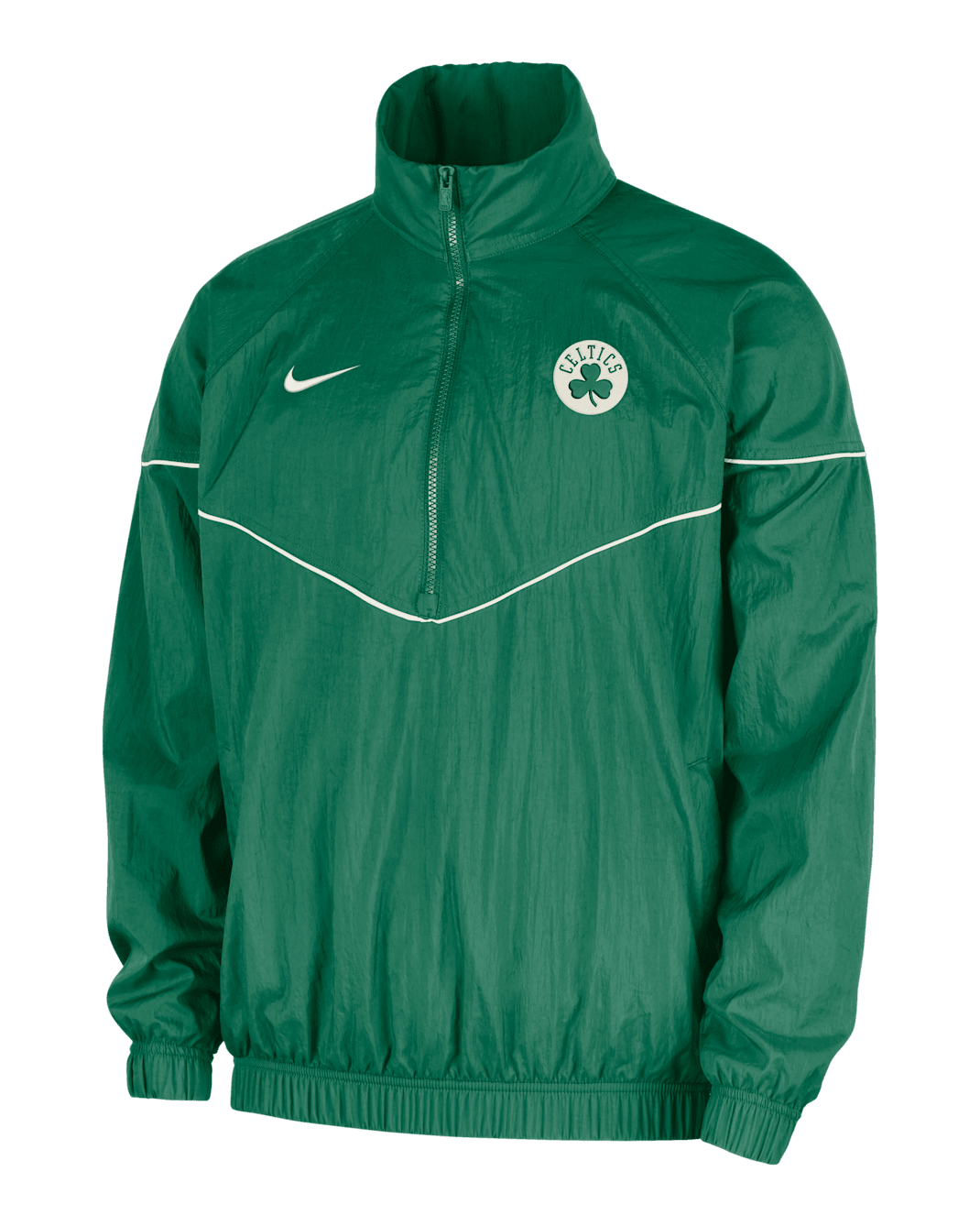 Boston Celtics Courtside Windrunner Men's Nike NBA Anorak Jacket - Clover/Sail
