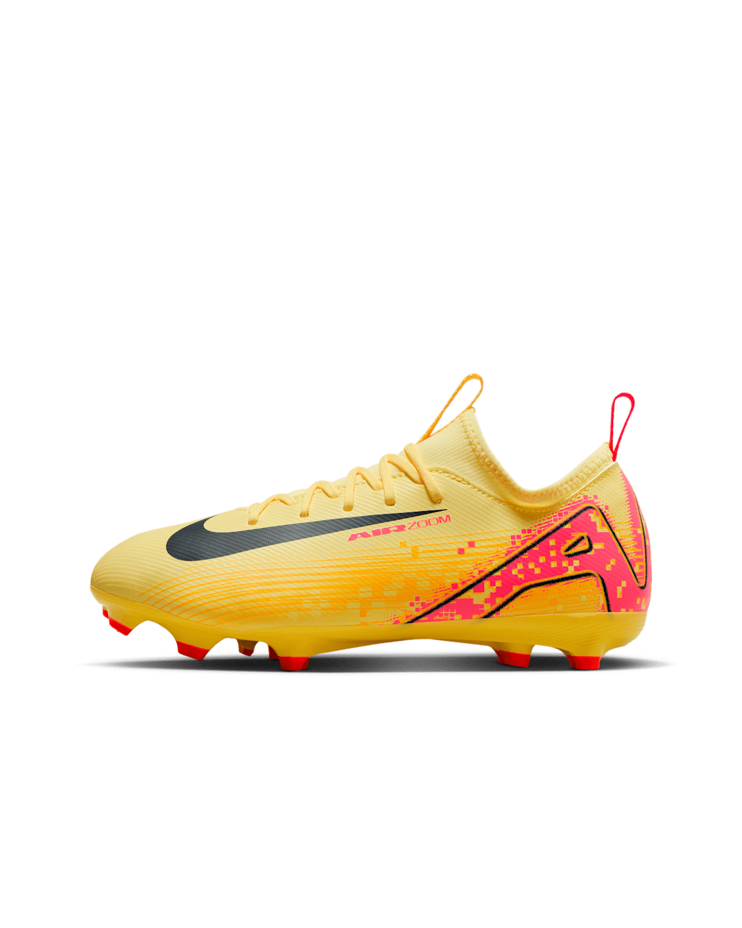 Nike Jr. Mercurial Vapor 16 Academy 'Kylian Mbappé' Older Kids' Multi-Ground Low-Top Football Boot - Light Laser Orange/Armoury Navy
