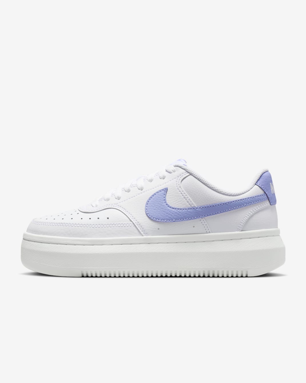 Tenis para mujer Nike Court Vision Alta - Blanco/Blanco cumbre/Cardo claro