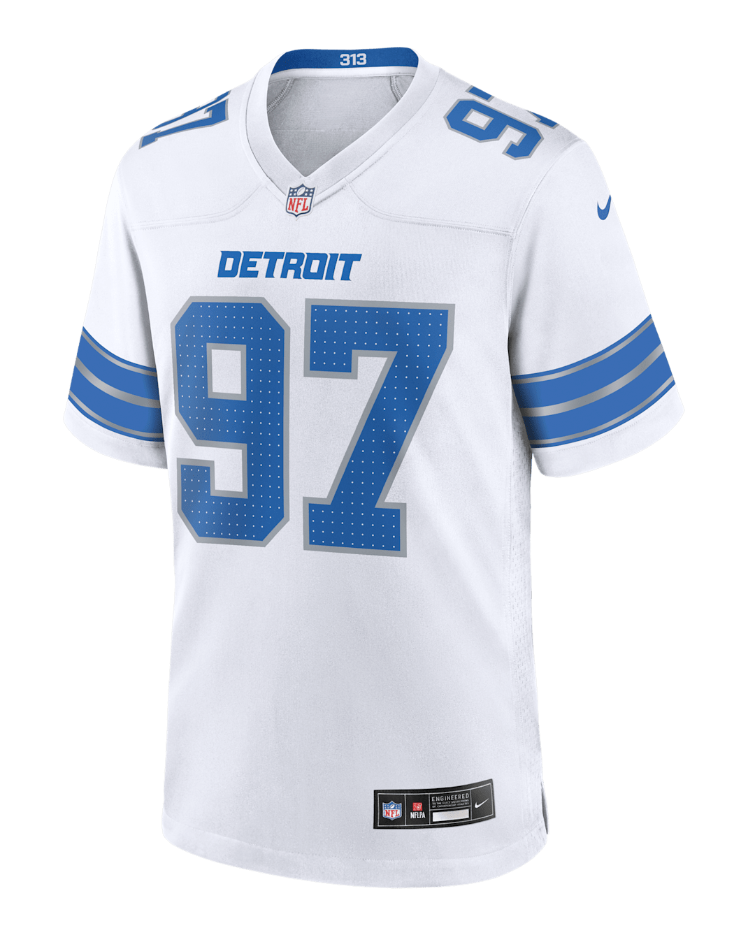 Aidan Hutchinson Detroit Lions Men's Nike NFL Game Football Jersey - White