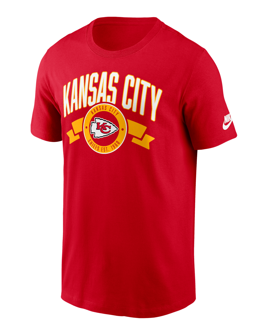 Playera Nike de la NFL para hombre Kansas City Chiefs Rewind Front And Back Hit Essential - Rojo