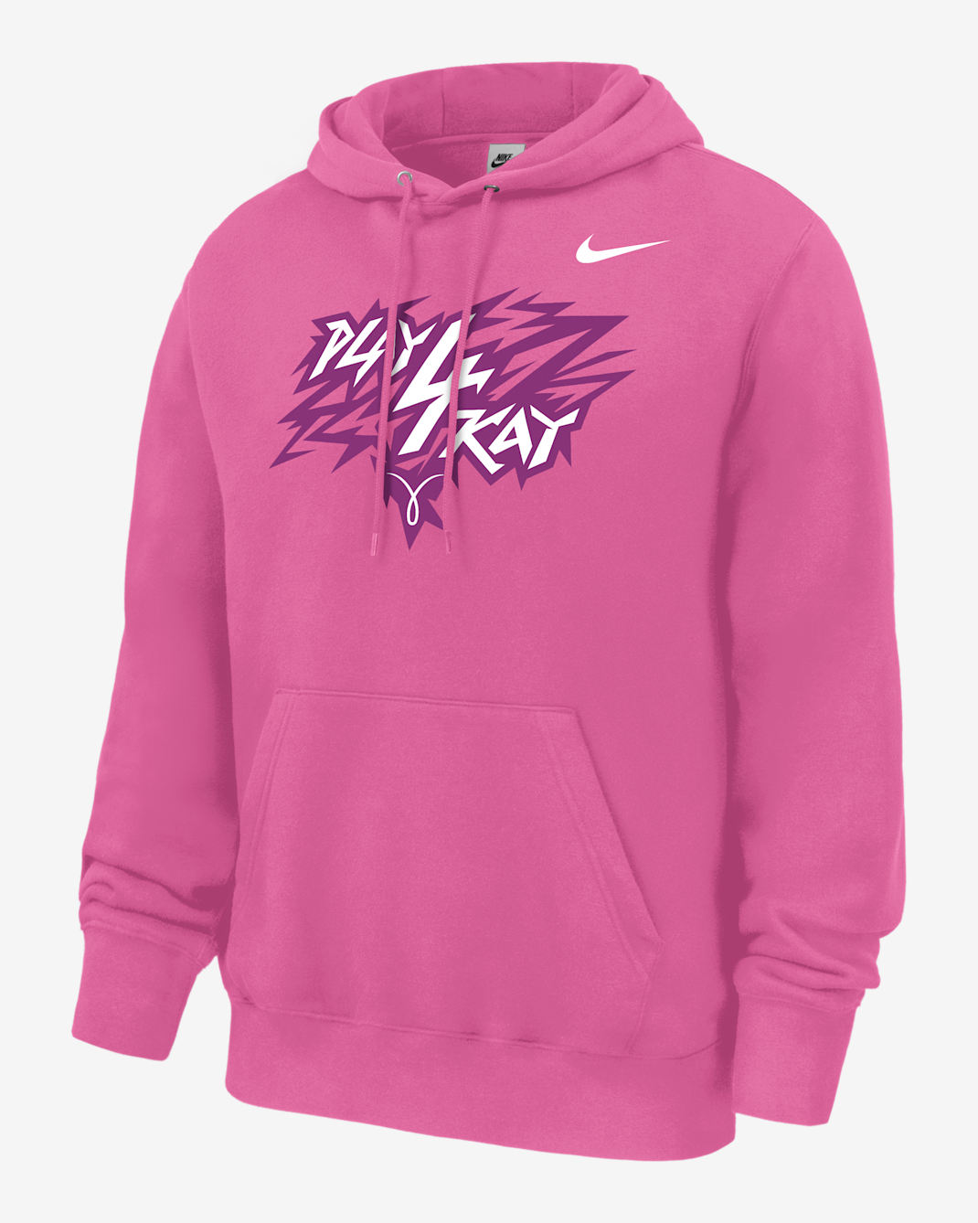Sudadera con gorro Club Fleece sin cierre para hombre Nike "Play4Kay" Collection - Rosa pasión II