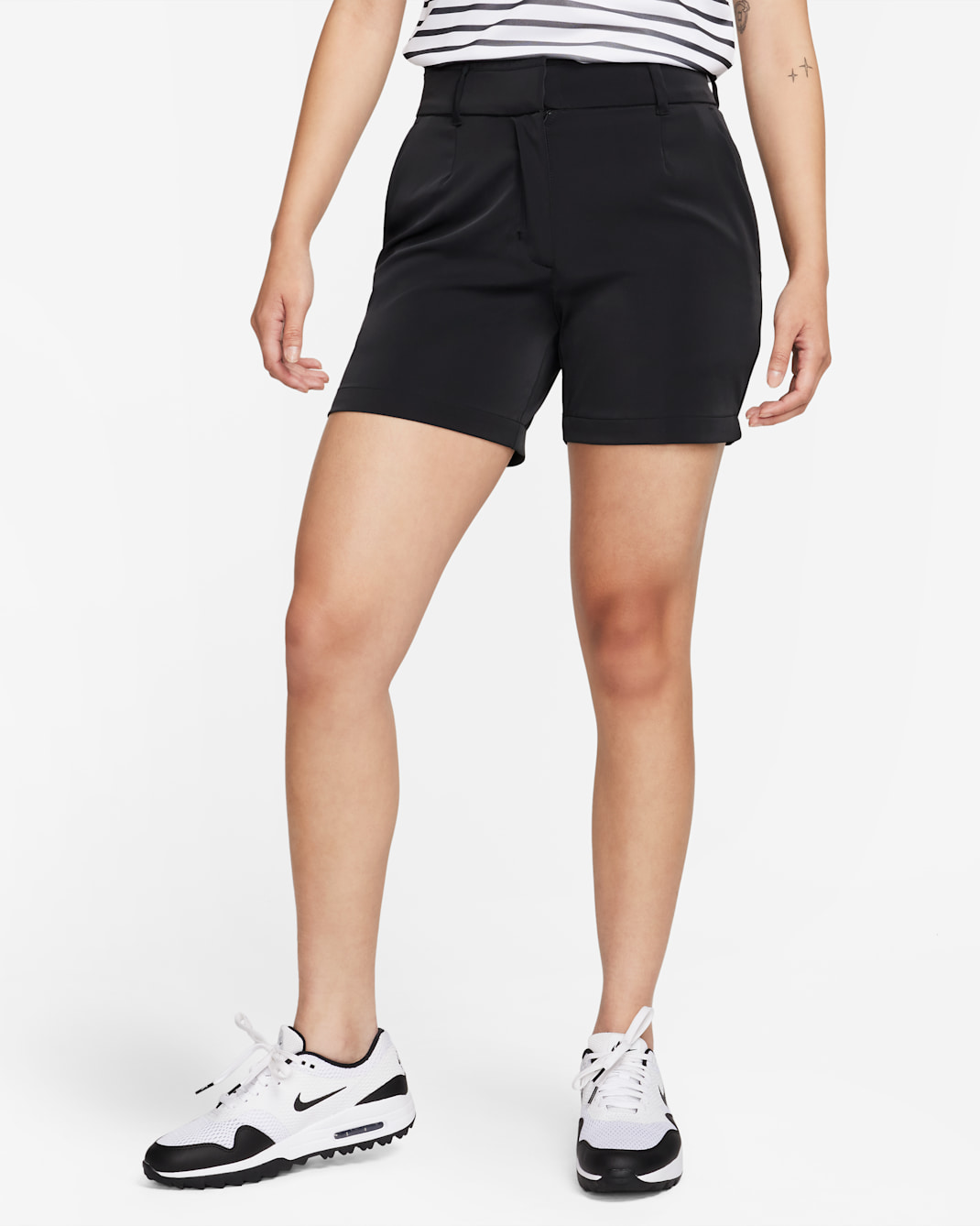 Nike Dri-FIT Victory Women's 13cm (approx.) Golf Shorts - Black/White