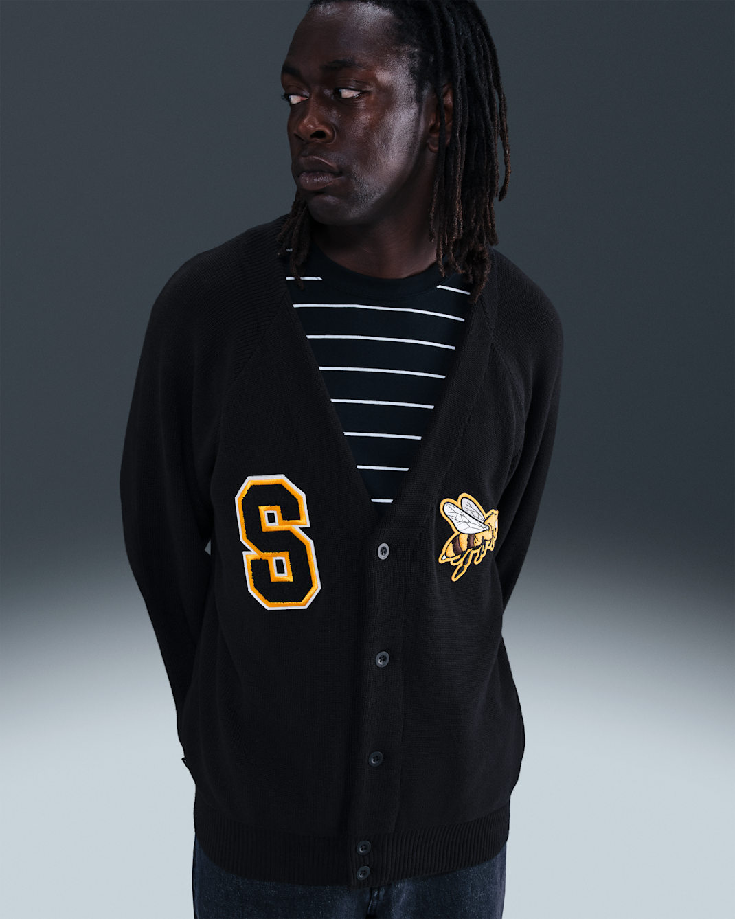 Cardigan de skateboarding Nike SB - Negro