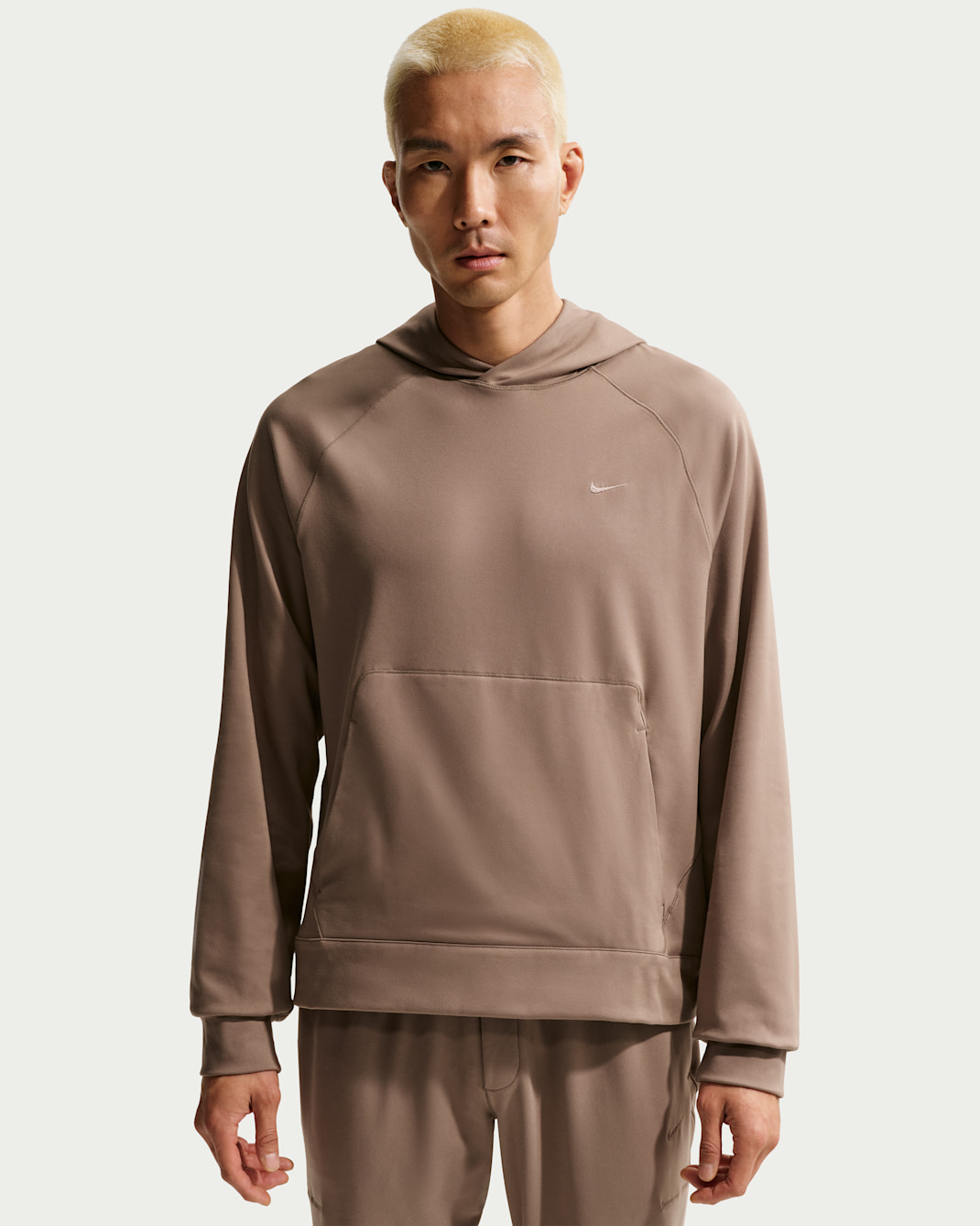 Nike Primary NanoKnit Men's Dri-FIT UV Protection Pullover Performance Hoodie - Mink Brown/Mink Brown
