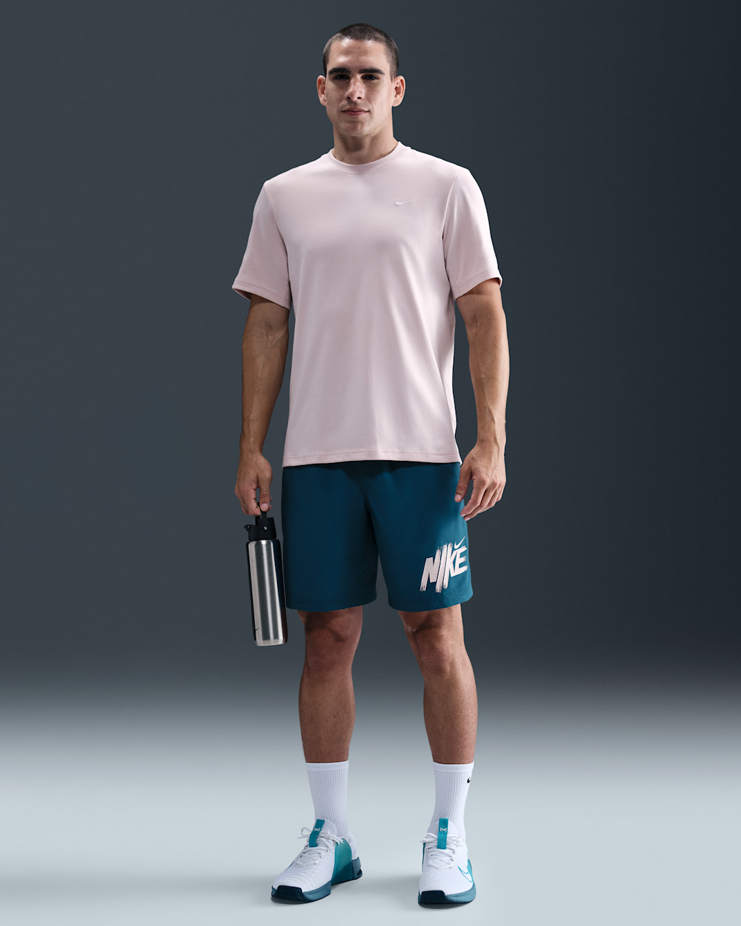 Ανδρικό ευέλικτο σορτς χωρίς επένδυση Dri-FIT Nike Form 23 cm - Blue Force/Silt Red