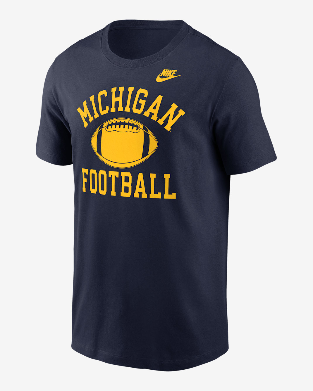 Playera universitaria Nike para hombre Michigan Legacy Football Icon - Azul marino