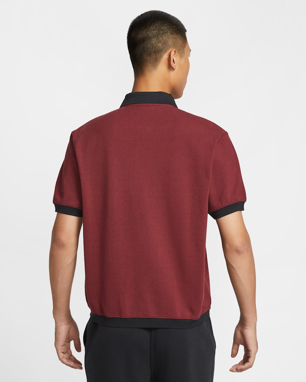 Nike Life Men's Heavyweight Polo - Dark Team Red/Black/Sail