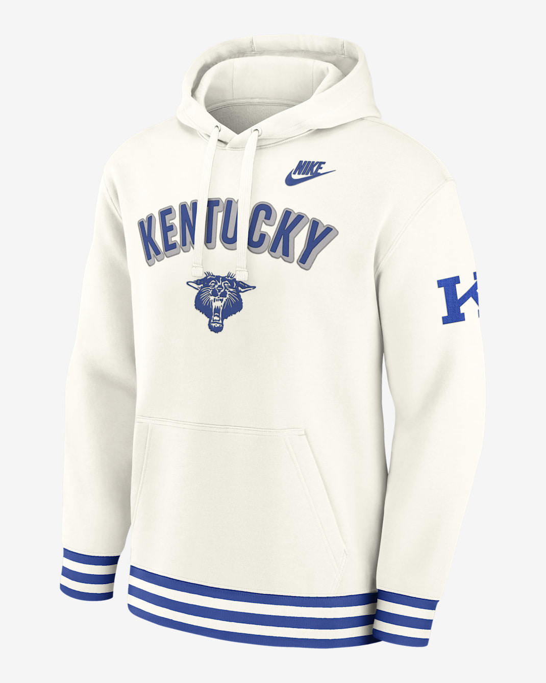 Sudadera con gorro sin cierre universitaria Nike para hombre Kentucky Legacy Retro - Crema