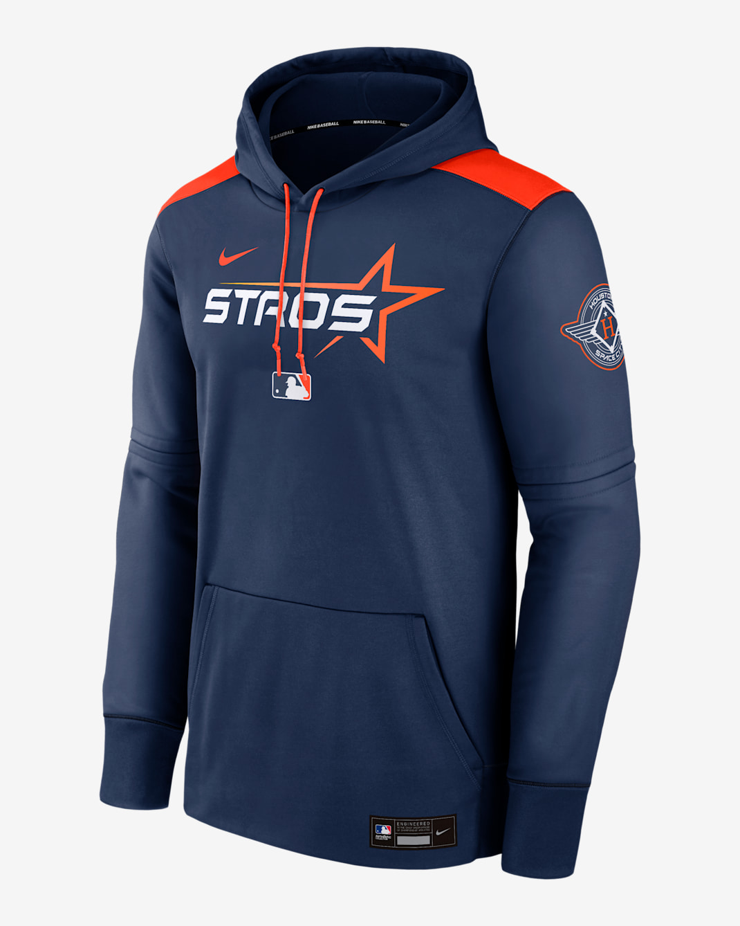 Houston Astros Authentic Collection City Connect Men's Nike Therma MLB Pullover Hoodie - Navy