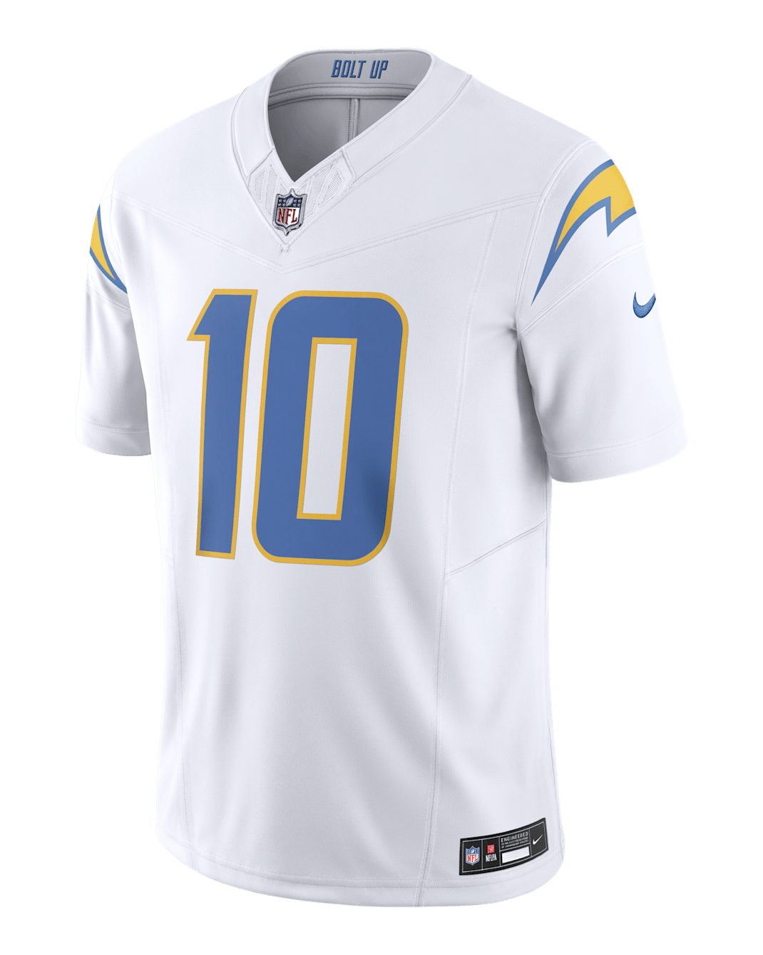 Justin Herbert Los Angeles Chargers Men's Nike Dri-FIT NFL Limited Football Jersey - White
