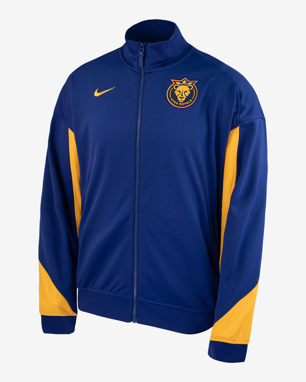 Chamarra Anthem Nike de la NWSL Utah Royals FC - Azul royal intenso/Oro universitario