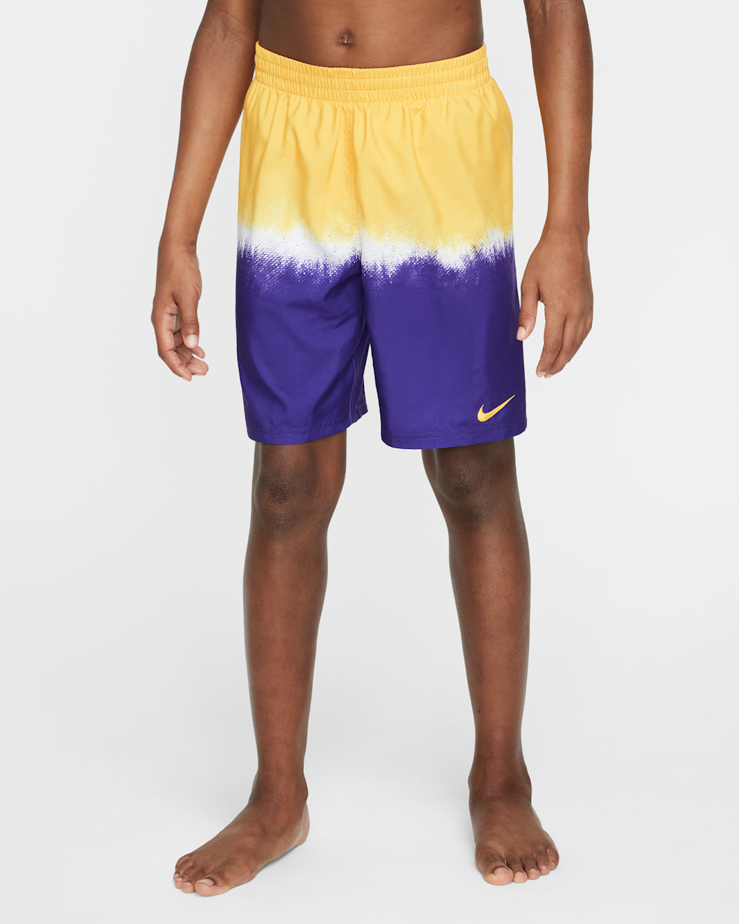 Shorts de vóleibol de 18 cm con forro de ropa interior para niño talla grande Nike Swim Breaker - Oro universitario