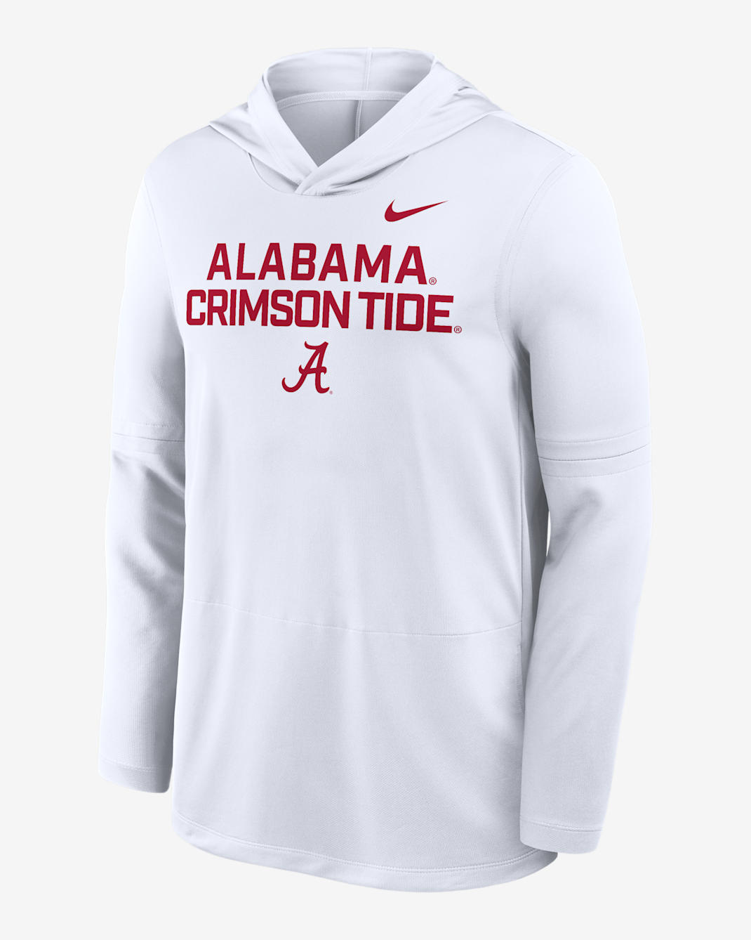 Alabama Sideline Men's Nike Dri-FIT College Long-Sleeve Hooded Top - White