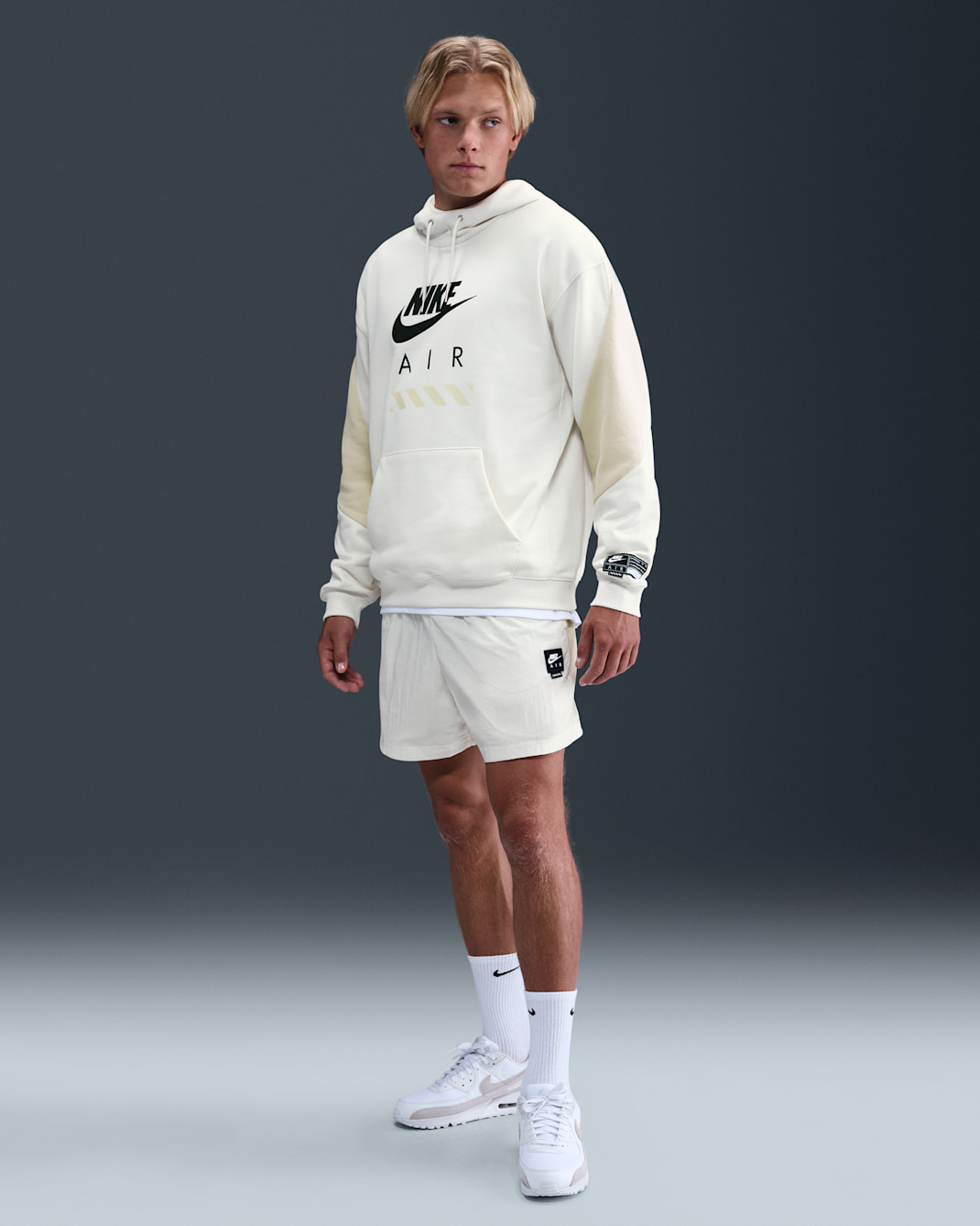 Nike Sportswear Air Men's Woven Shorts - Sail/Light Khaki/Black