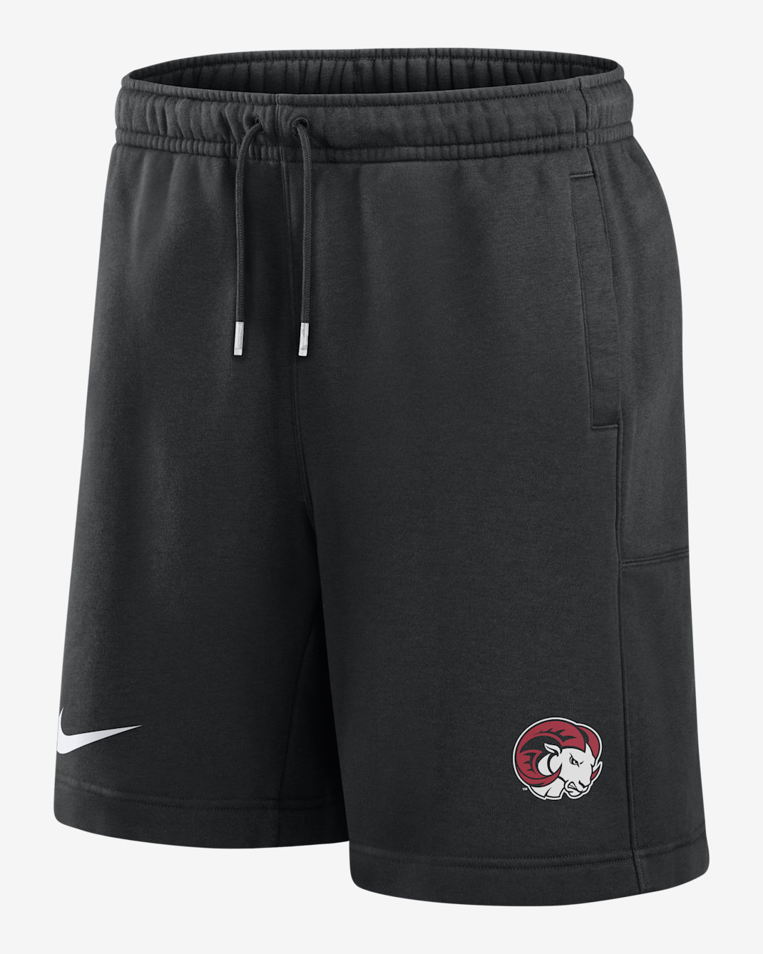 Shorts Nike College Club Fleece para hombre (Winston-Salem State University) - Negro
