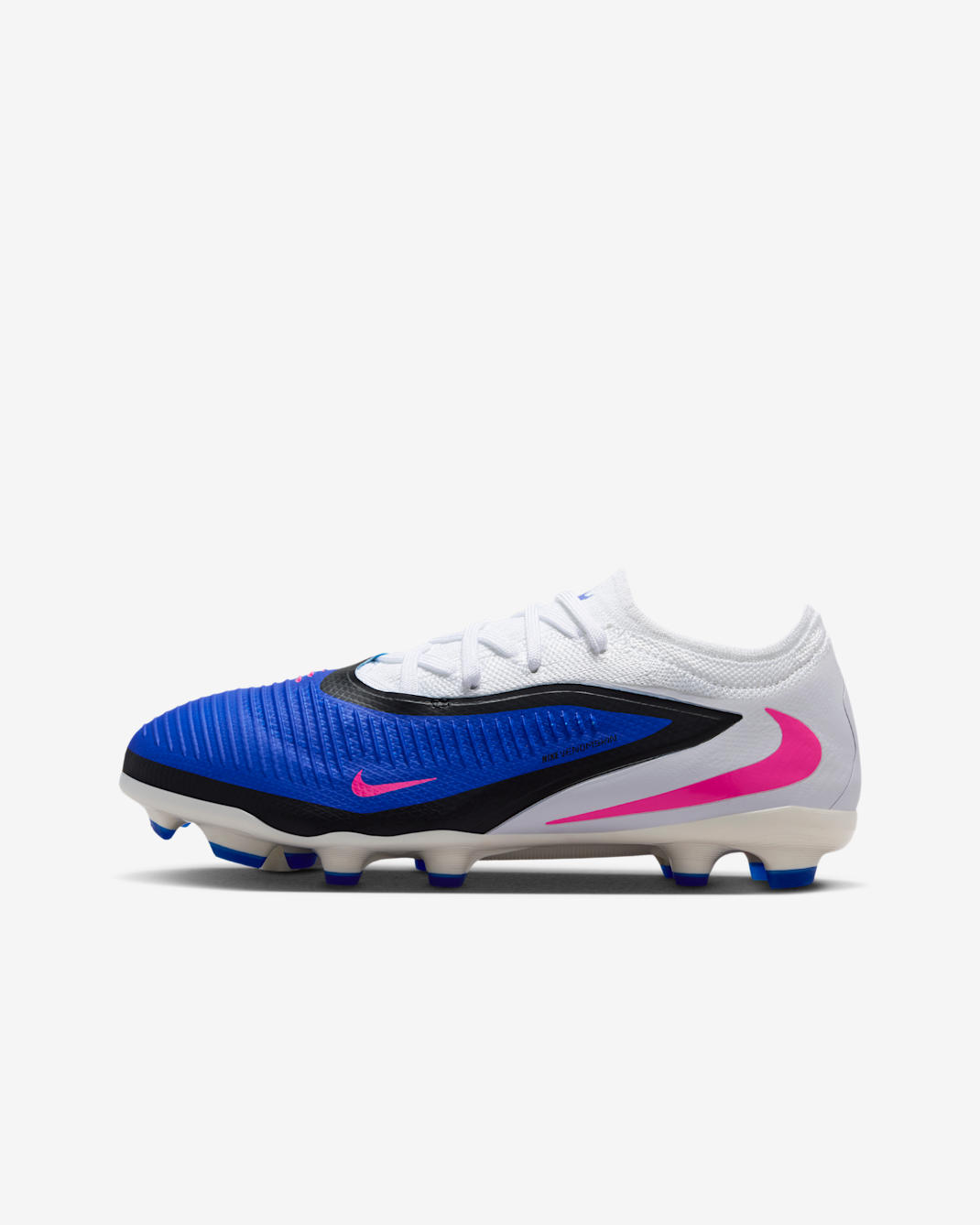 Nike Jr. Phantom 6 Low Pro Older Kids' Multi-Ground Football Boots - Racer Blue/White/Pink Blast