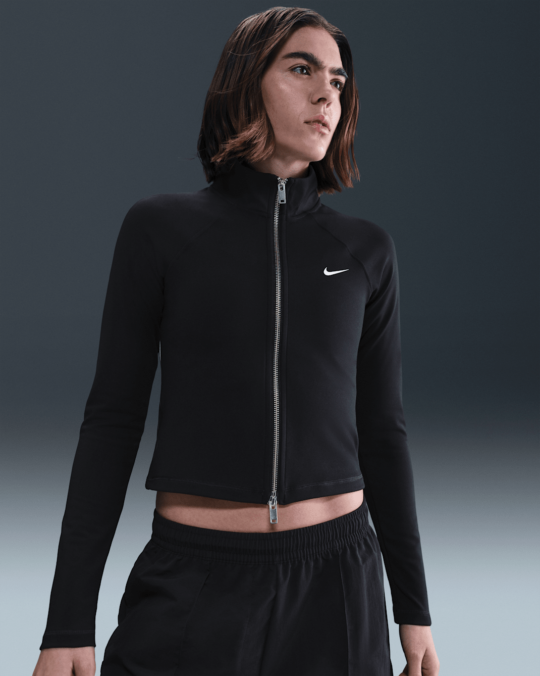 Nike Sportswear Chaqueta - Mujer - Negro/Negro/Blanco