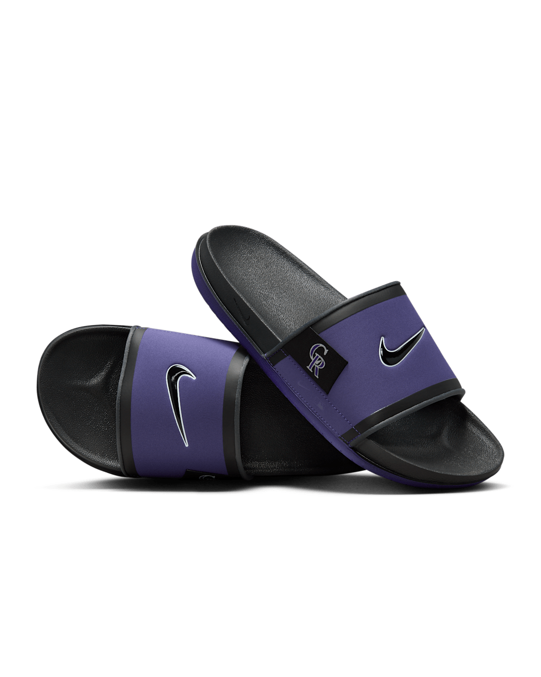 Nike Offcourt (Colorado Rockies) Offcourt Slides - Court Purple/Dark Smoke Grey/Black