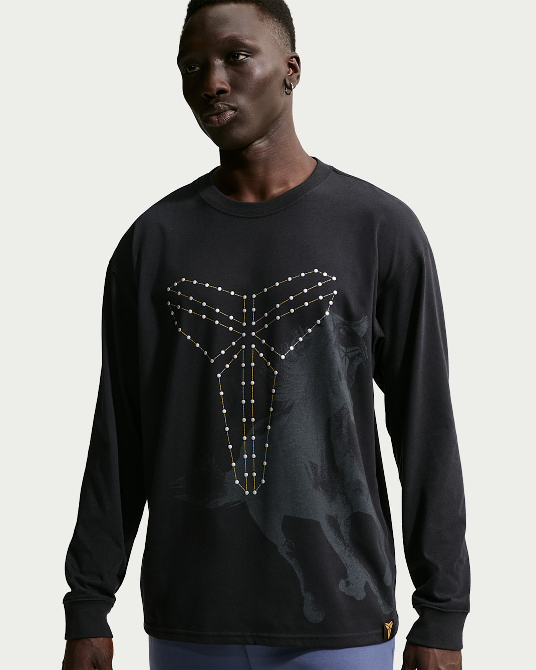 Kobe Men's Dri-FIT Long-Sleeve Basketball T-Shirt - Black