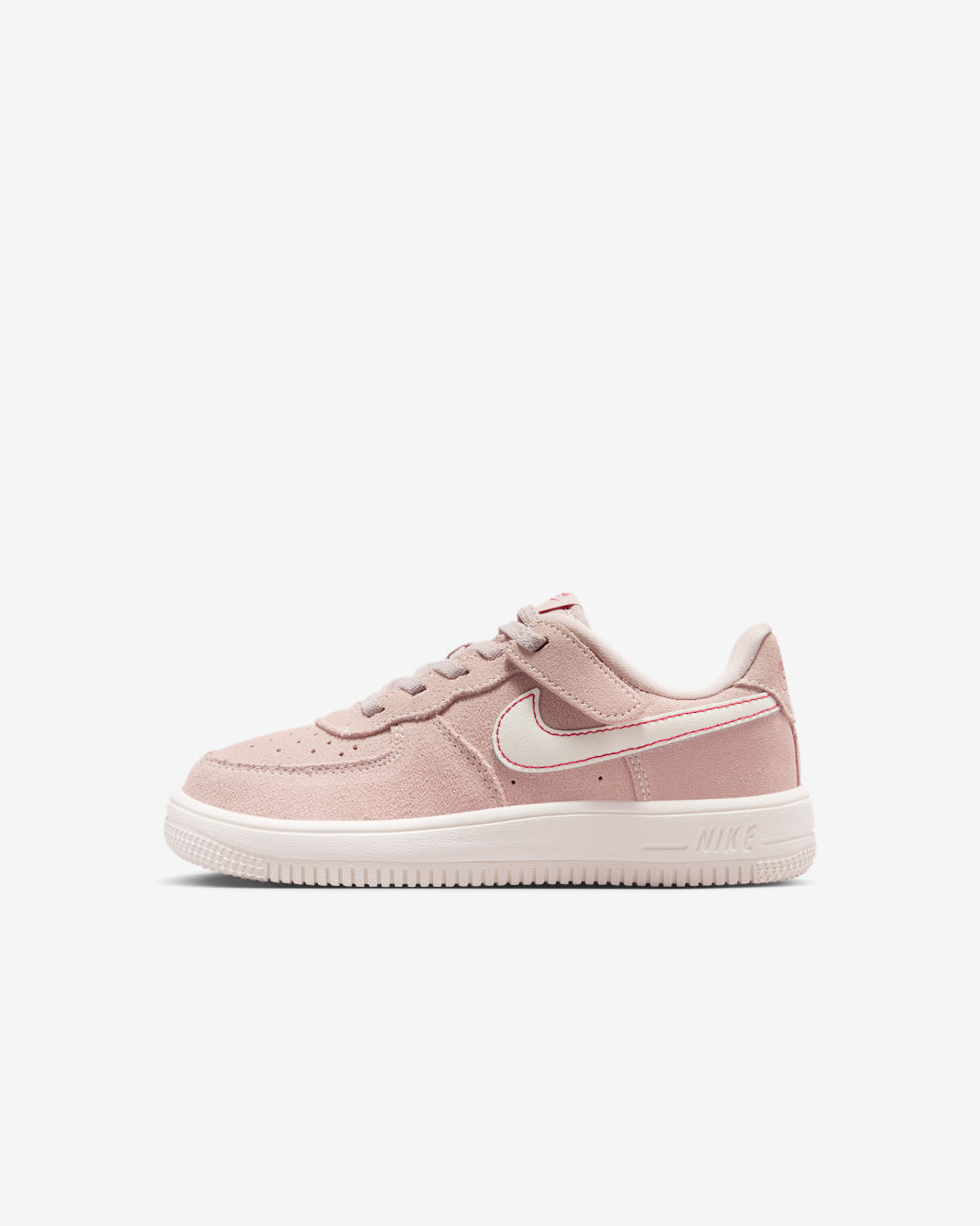 Nike Force 1 Low LV8 EasyOn Schuh (jüngere Kinder) - Silt Red/University Red/Sail