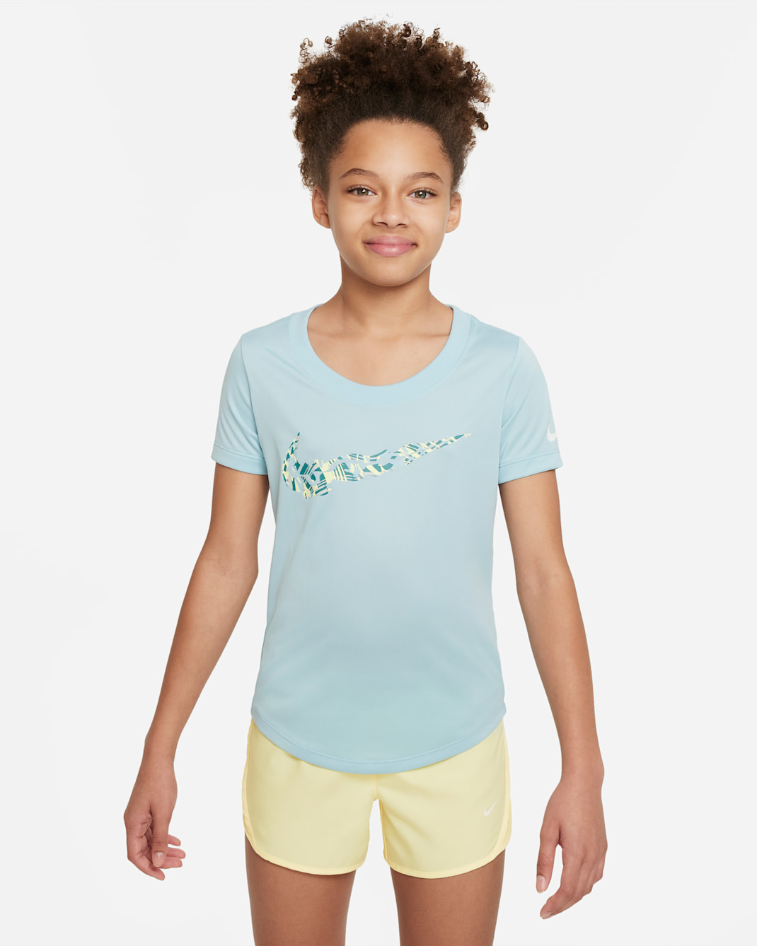 Nike Dri-FIT Older Kids' (Girls') Training T-Shirt - Ocean Bliss