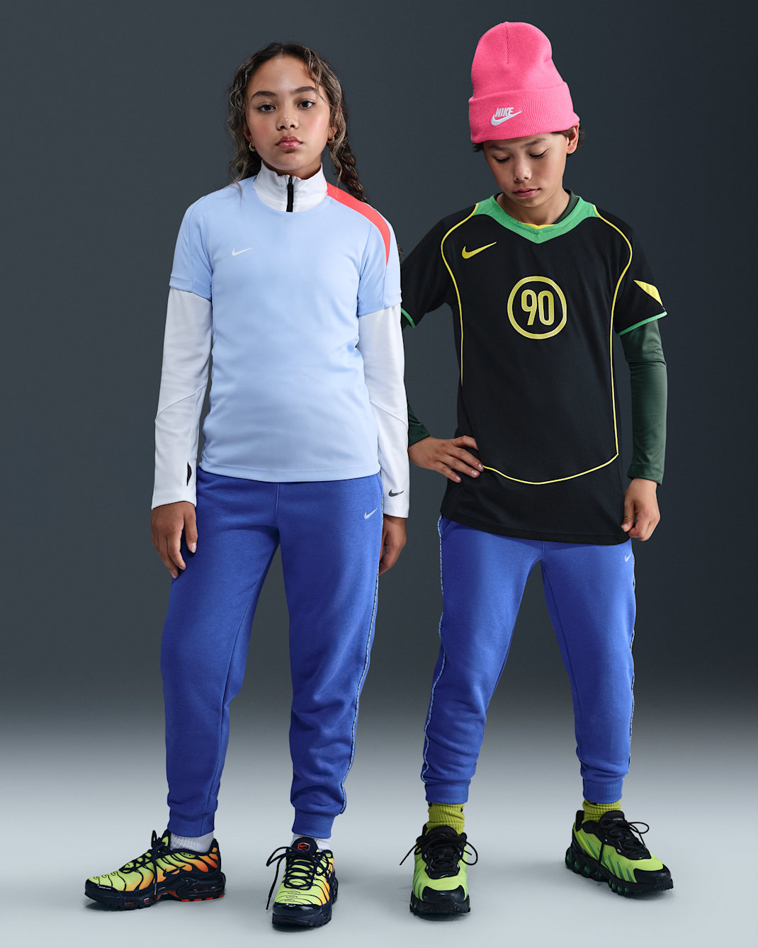 Joggers de French Terry para niños talla grande Nike Sportswear Club - Azul cometa/Aluminio