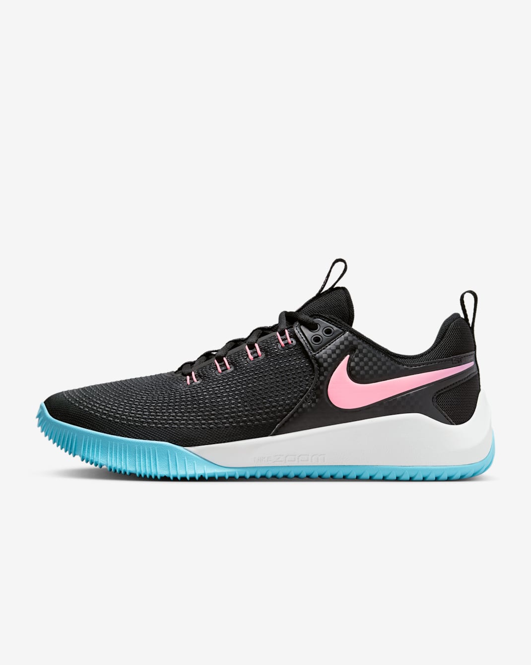 Nike Air Zoom HyperAce 2 SE Volleyball Shoes - Black/Sunset Pulse/Lagoon Pulse/Multi-Color