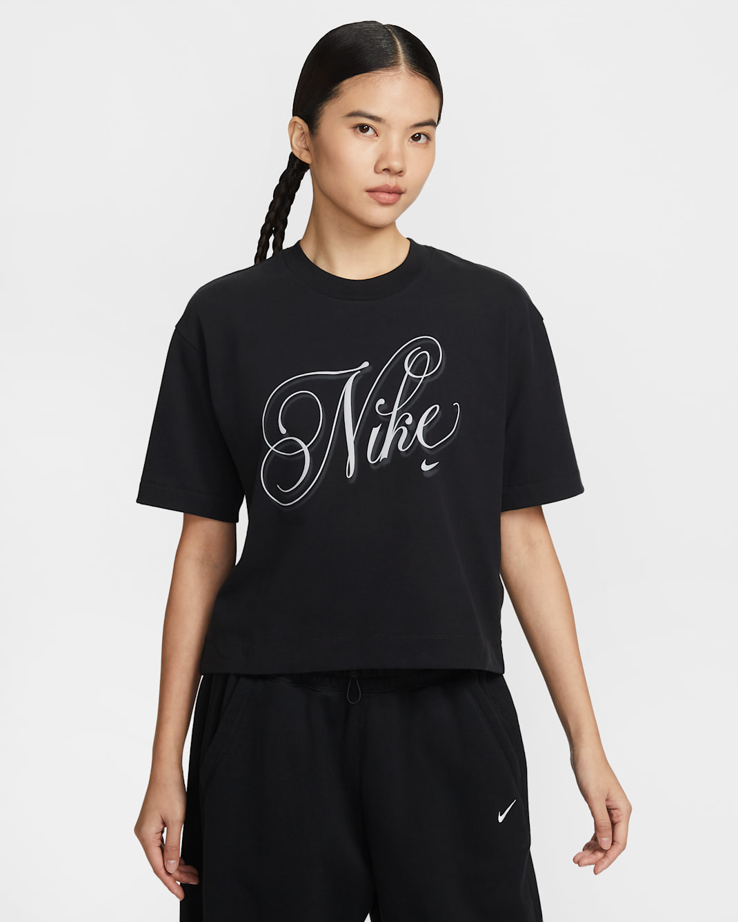 Nike Sportswear Women's Oversized Short-Sleeve T-Shirt - Black
