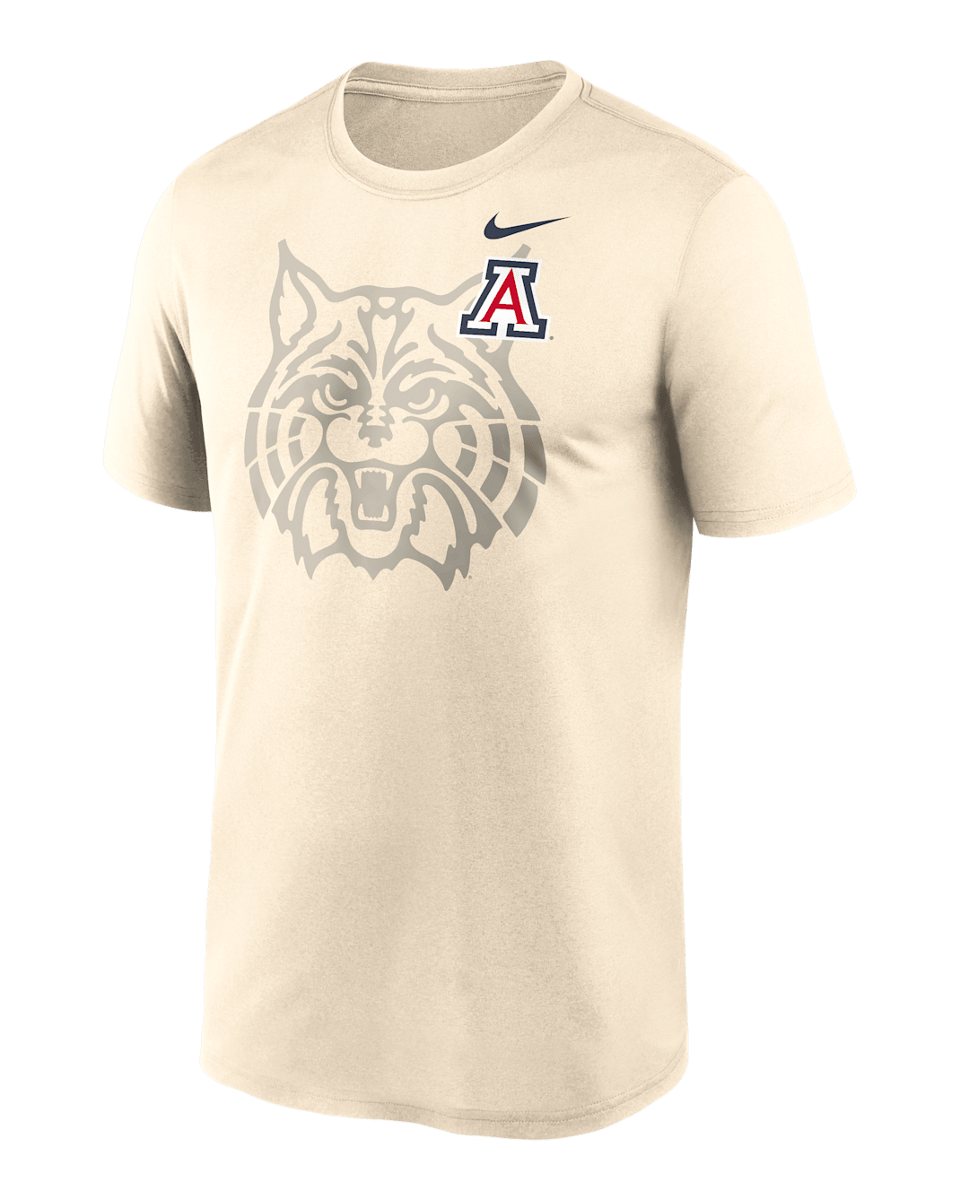Arizona Campus Legend Shadow Logo Men's Nike Dri-FIT College T-Shirt - Natural
