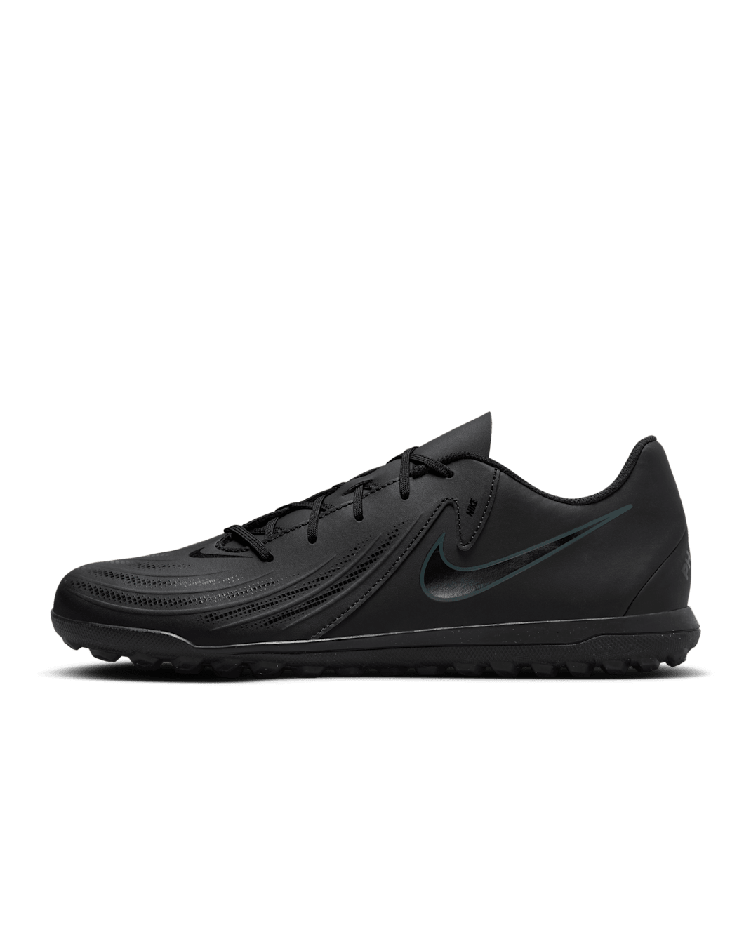 Nike Phantom GX 2 Club TF fotballsko med lav profil - Svart/Deep Jungle/Svart