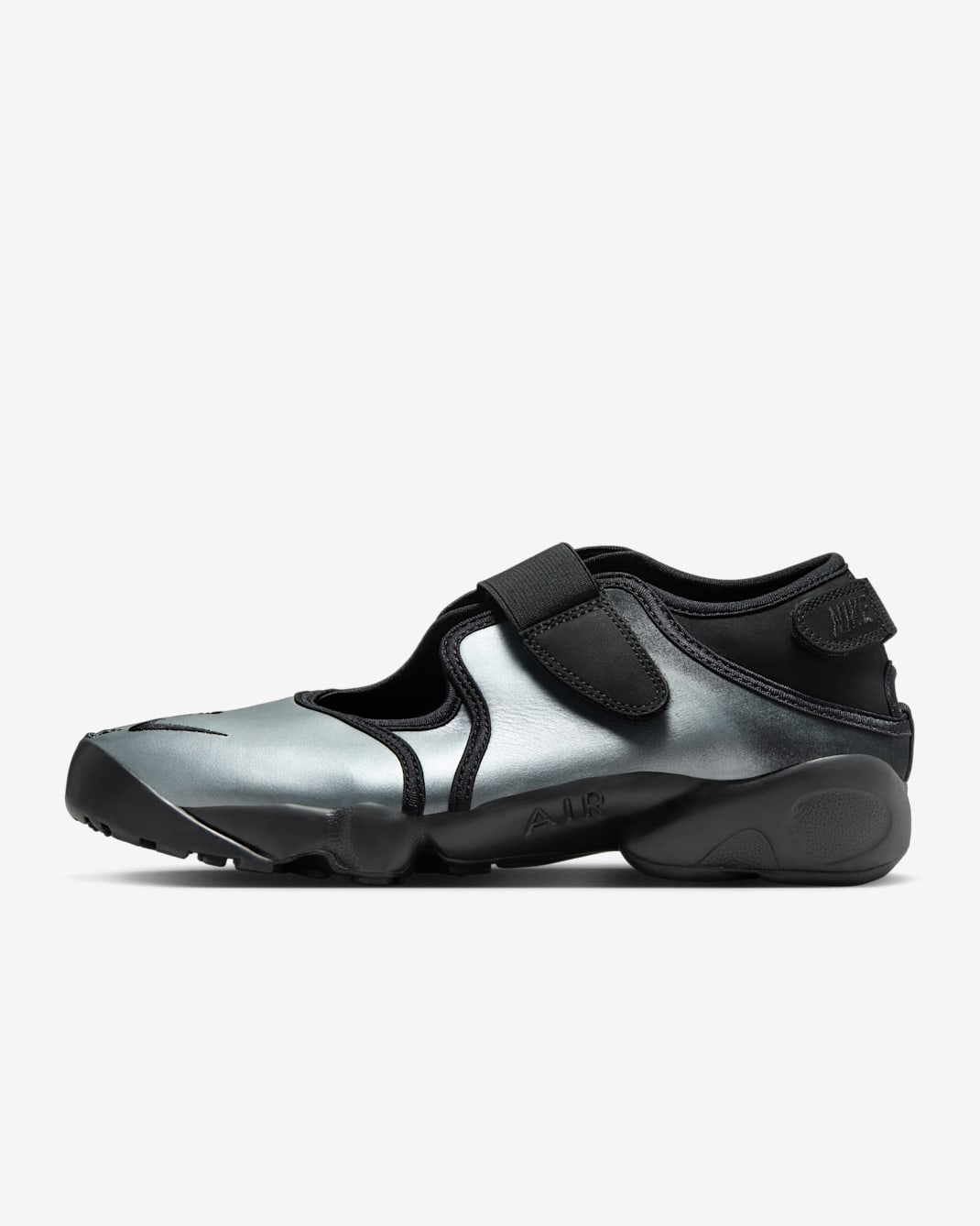 Nike Air Rift Leather Women's Shoes - Metallic Silver/Black
