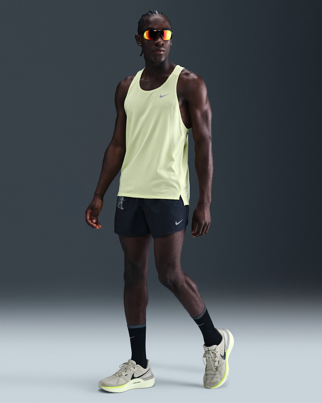 Nike Stride Men's Dri-FIT 13cm (approx.) Brief-Lined Running Shorts - Black