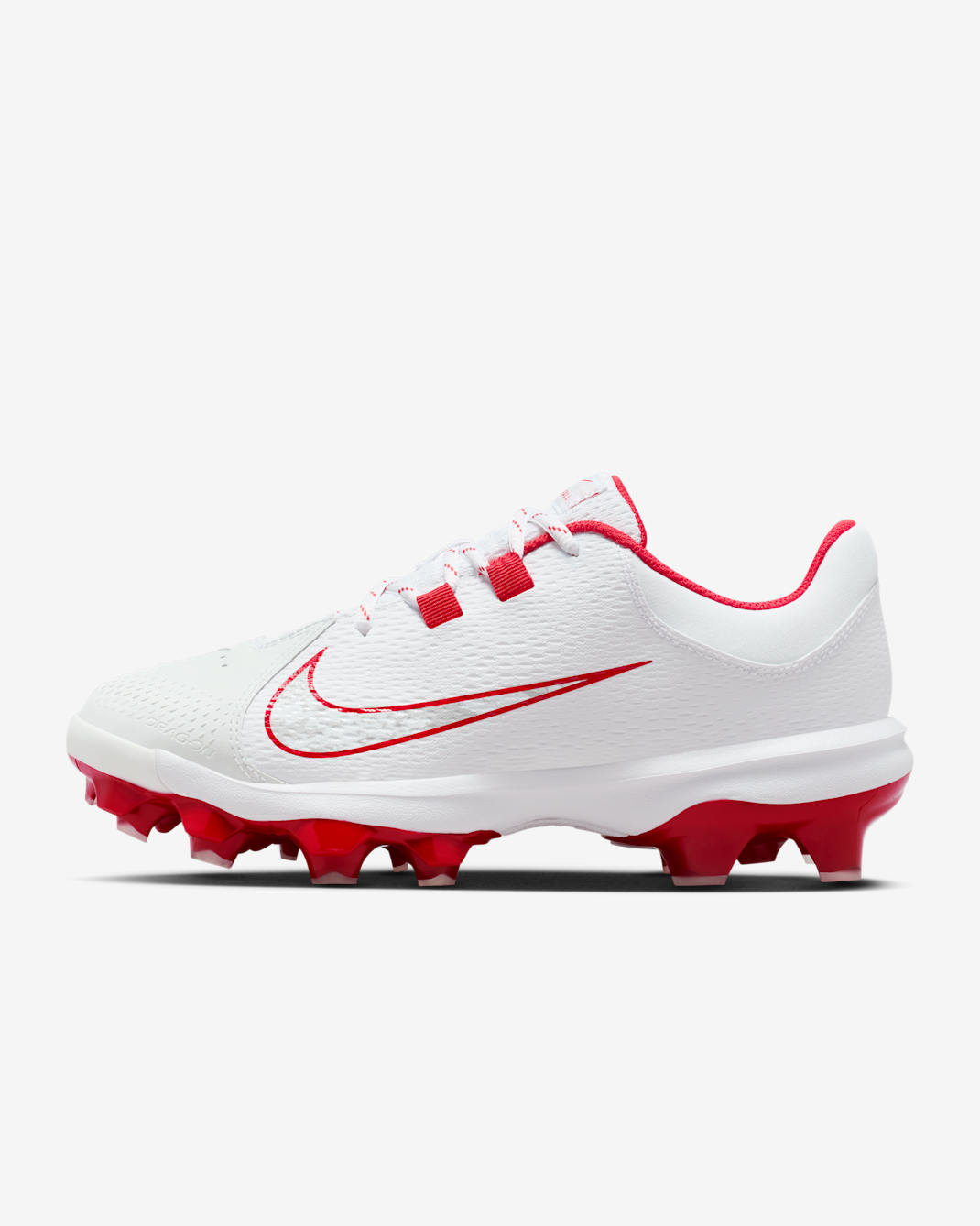 Nike Hyperdiamond 4 Pro MCS Women's Softball Cleats - White/Pure Platinum/University Red