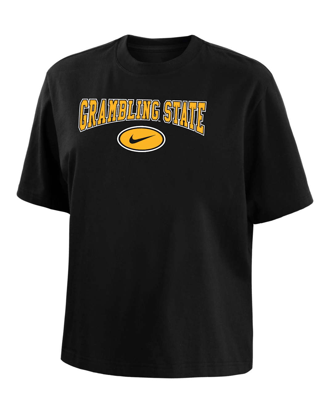 Grambling State Women's Nike College Boxy T-Shirt - Black