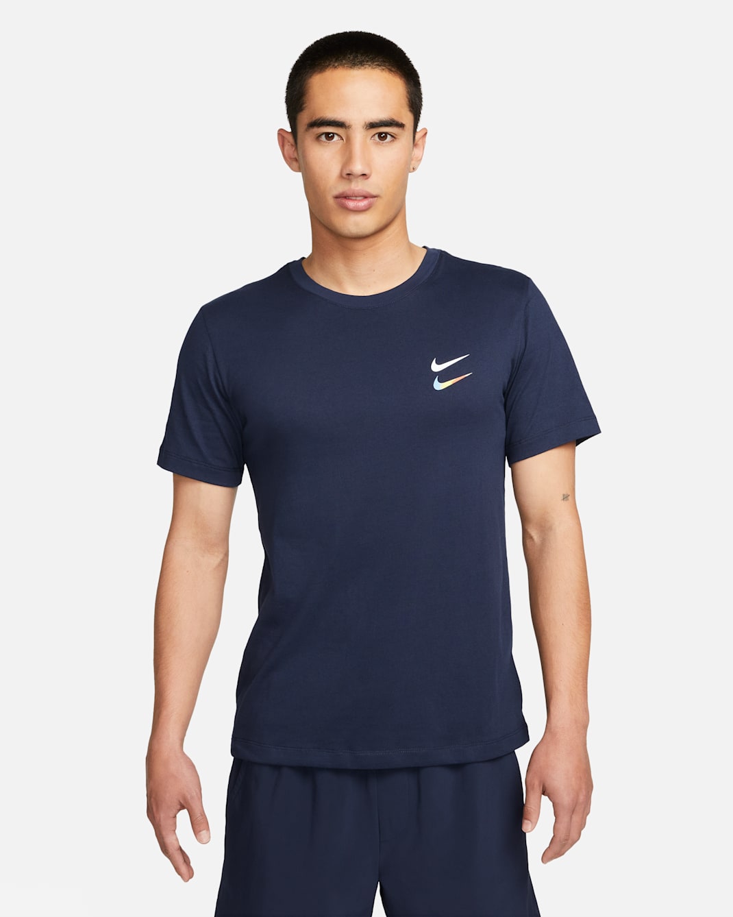 Nike Dri-FIT Men's Training T-Shirt - Obsidian/White