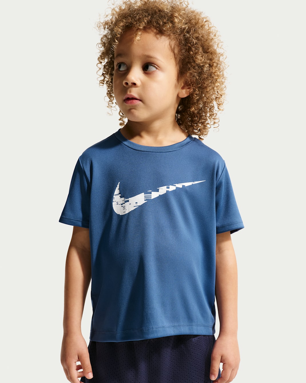 Playera de tela de punto Dri-FIT infantil Trophy Nike - Azul