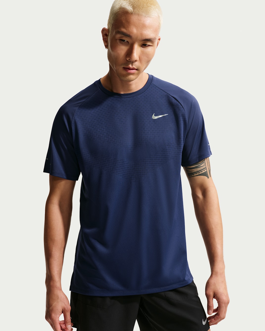 Haut de running à manches courtes Dri-FIT ADV Nike Stride pour homme - Midnight Navy