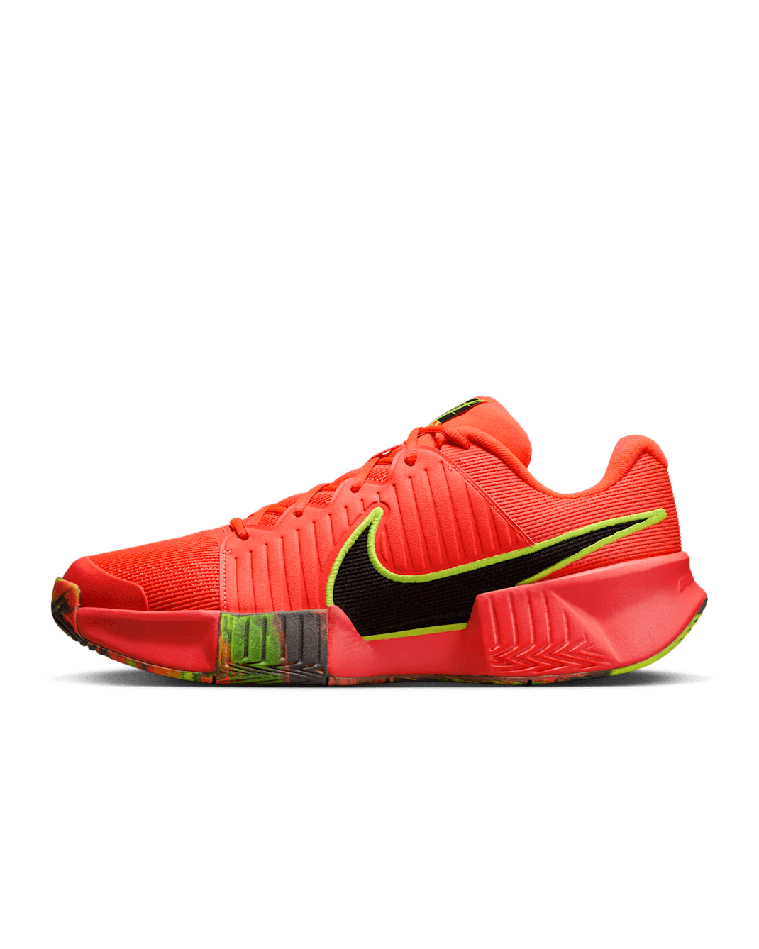 Nike Zoom Challenge Men's Pickleball Shoes - Hyper Orange/Volt/Medium Ash/Black