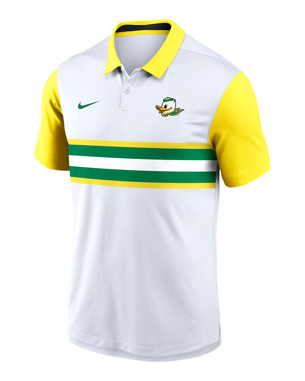 Oregon Athletic Prep Vapor Alt Logo Men's Nike Dri-FIT College Polo - White