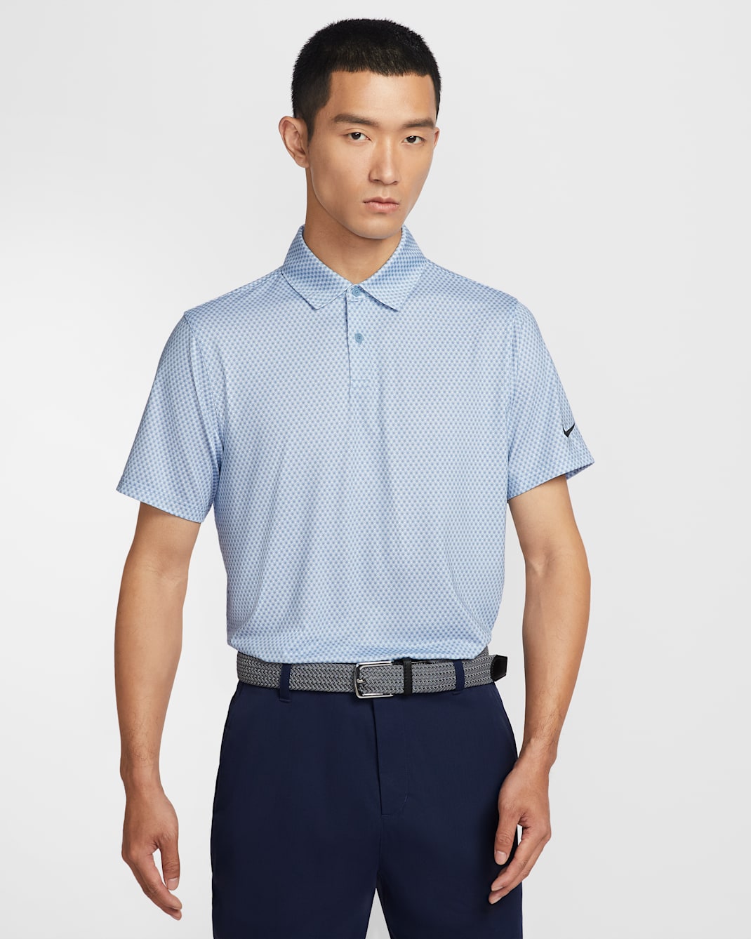 Nike Velocity Men's Dri-FIT Golf Polo - White/Work Blue/Black