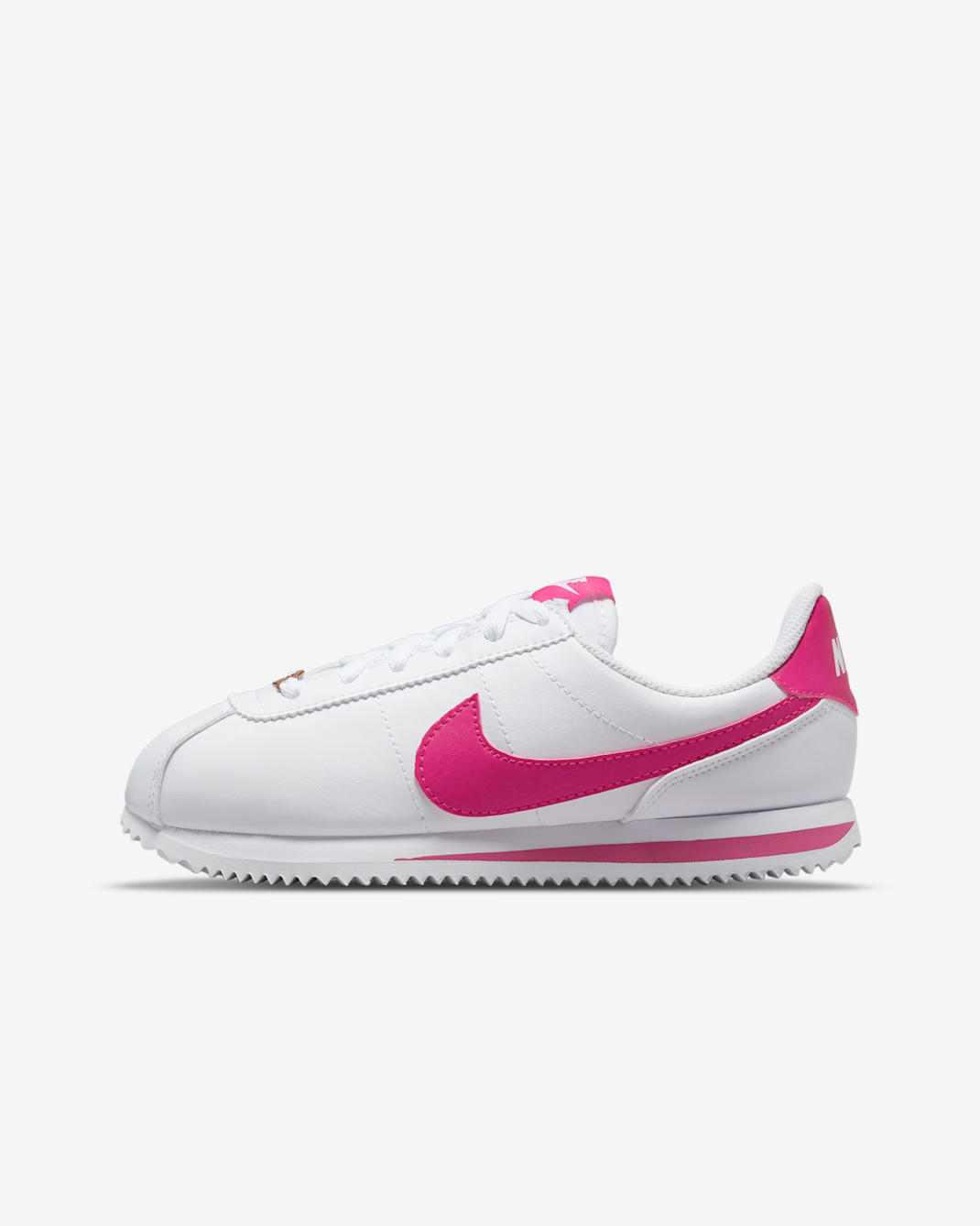 Nike Cortez Basic SL Older Kids' Shoes - White/Pink Prime
