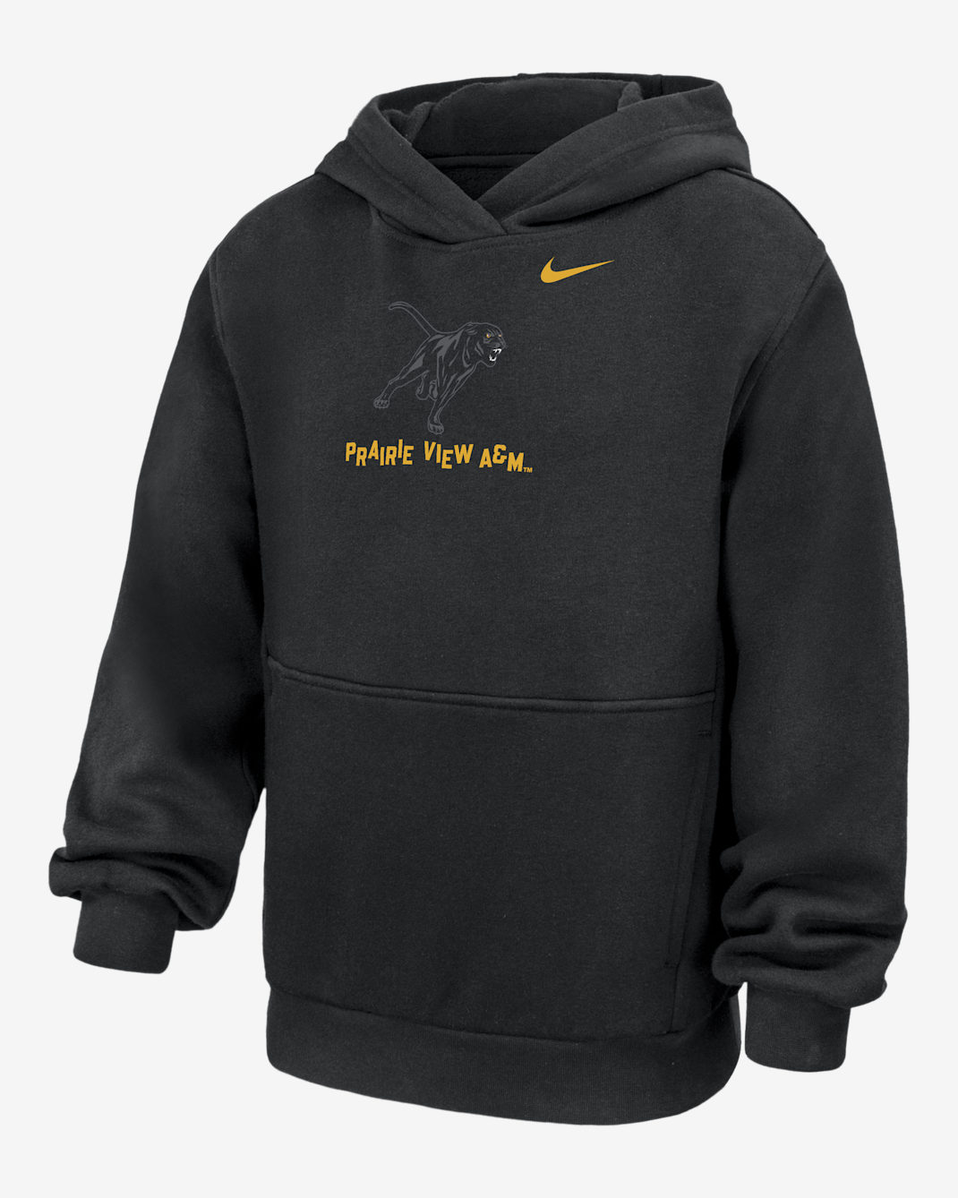 Prairie View A&M University Club Fleece Big Kids' Nike College Hoodie - Black