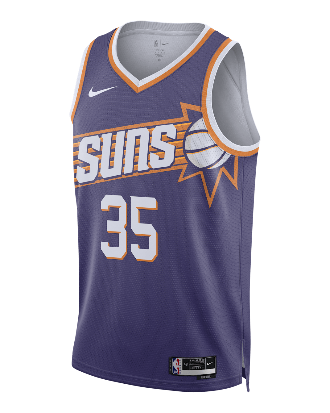 フェニックス サンズ アイコン エディション ナイキ Dri-FIT NBA スウィングマン ジャージー - ニューオーキッド