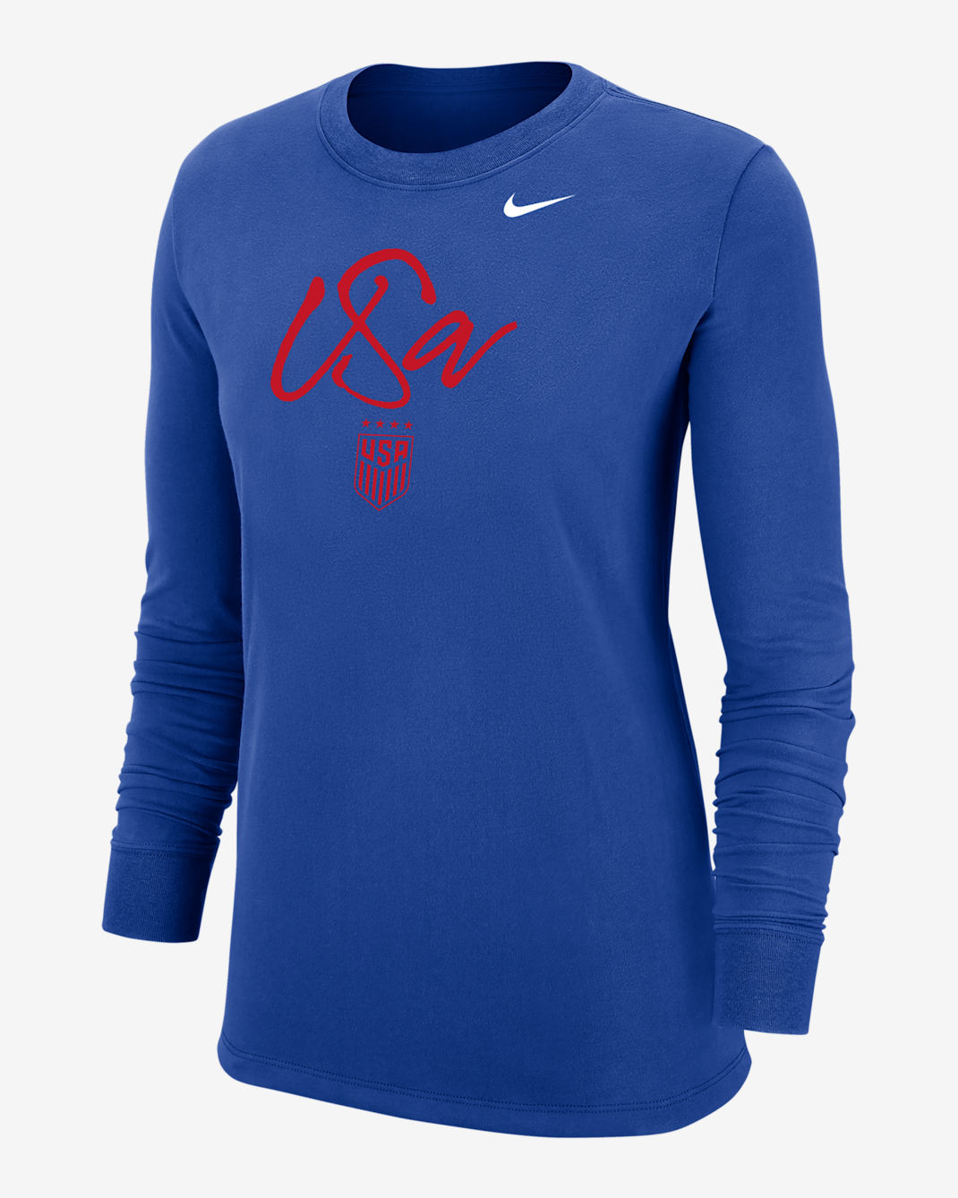 USWNT Women's Nike Soccer Long-Sleeve T-Shirt - Game Royal