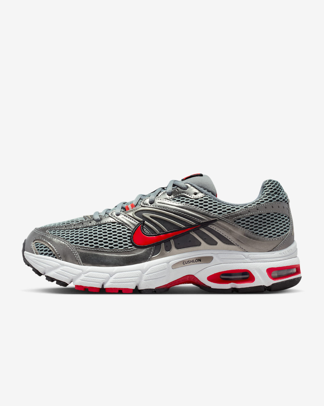 Chaussures Nike Air Max Moto 2K pour homme - Smoke Grey/Noir/Metallic Pewter/University Red